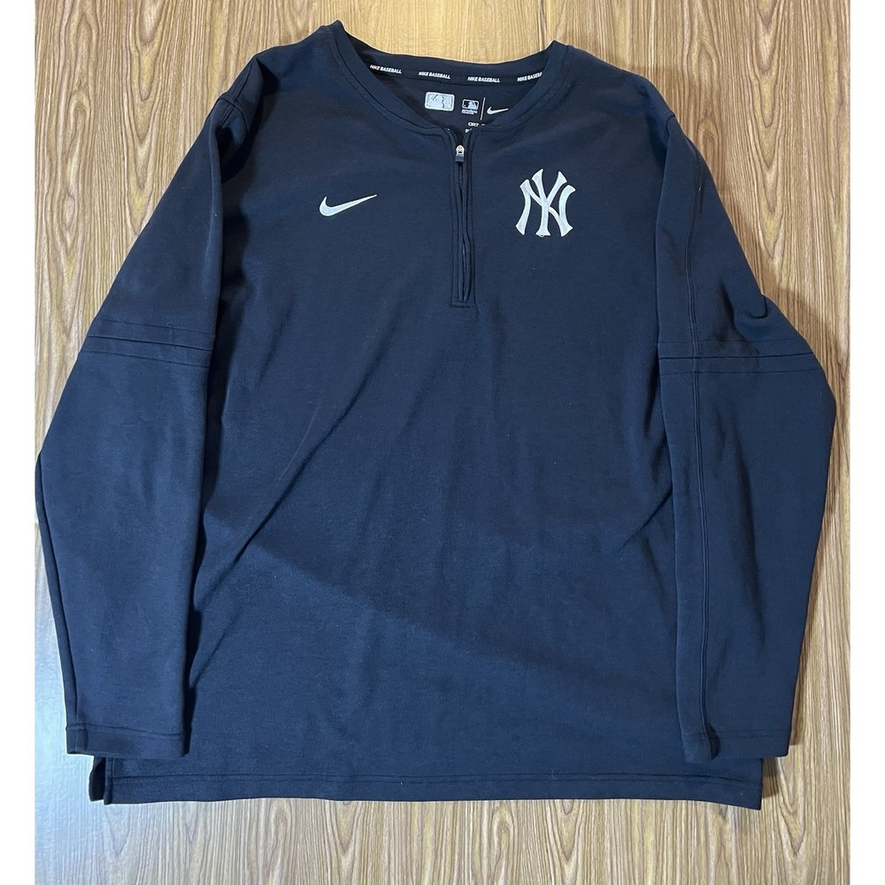 NY Yankees Men's Authentic Collection Performance Half Zip Top Size 2XL